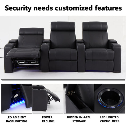 Commercial Room Theater Sofa Furniture Wholesale Auditorium Chair High End Cinema Sofa Leather Furniture