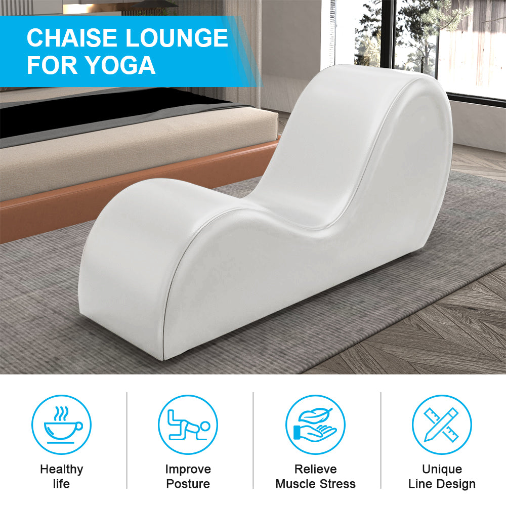 Pure White Longue Chair New Style S Shape Comfortable Sofa Meet with Body Shape Furniture