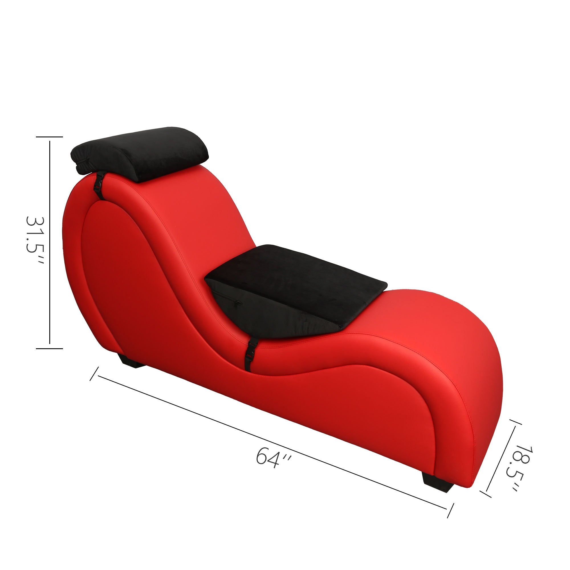 A125D Longue Chair with Headrest Waist Pillow Relax Sofa PU Leather S Design Popular Sofa Furniture