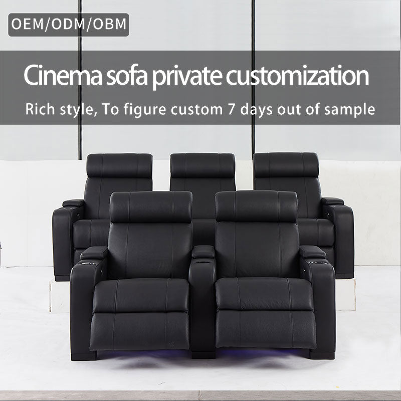 Commercial Room Theater Sofa Furniture Wholesale Auditorium Chair High End Cinema Sofa Leather Furniture