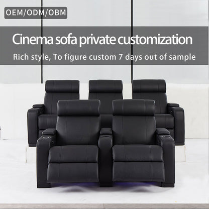 Commercial Room Theater Sofa Furniture Wholesale Auditorium Chair High End Cinema Sofa Leather Furniture