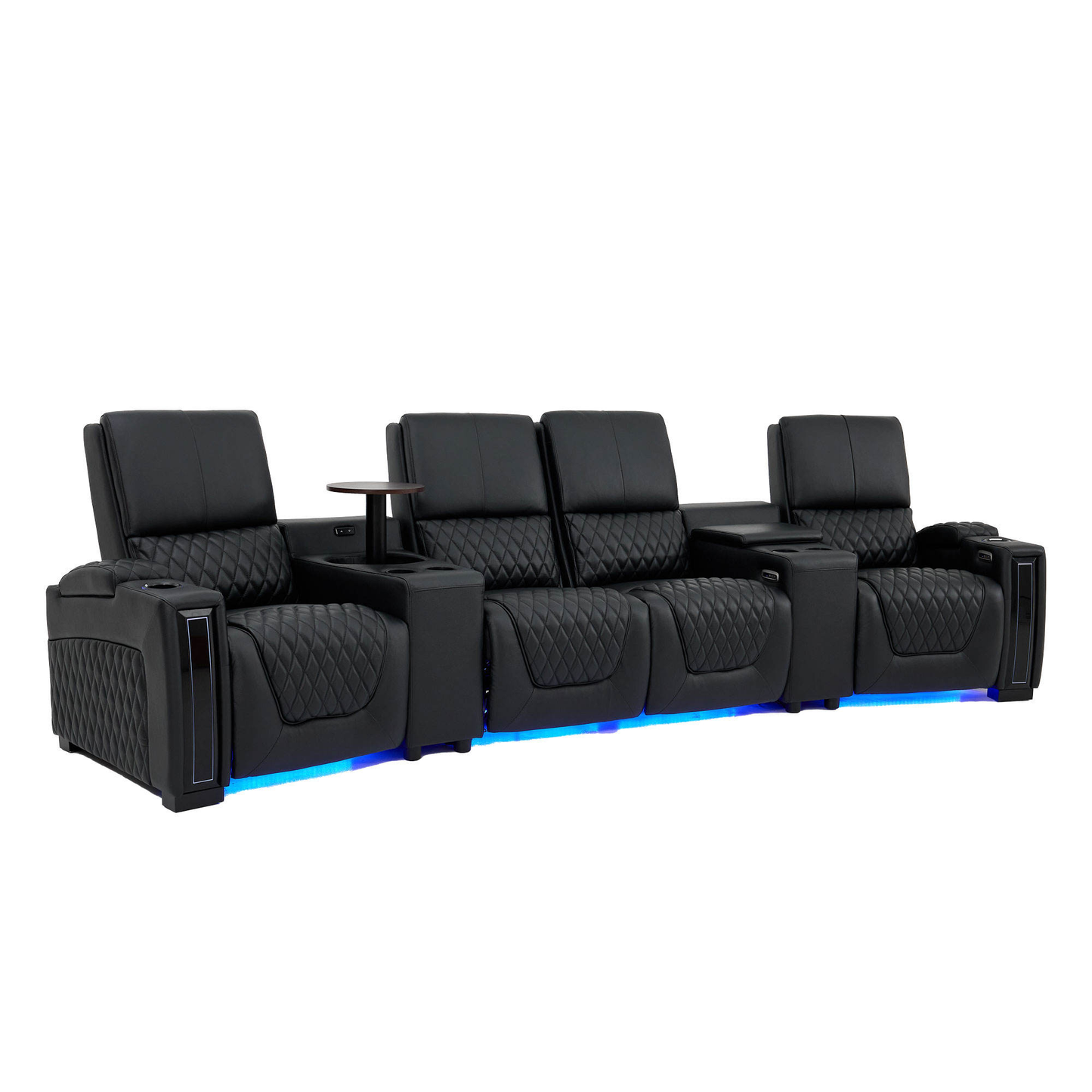 Luxurious Recliner Sofa with Hidden Storage Italy  Grain Leather Modern Technology Sofa Extraordinary Experience Furniture