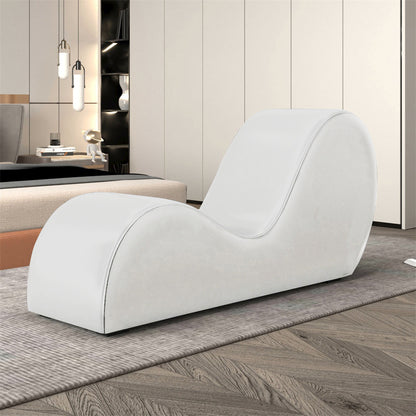 Pure White Longue Chair New Style S Shape Comfortable Sofa Meet with Body Shape Furniture
