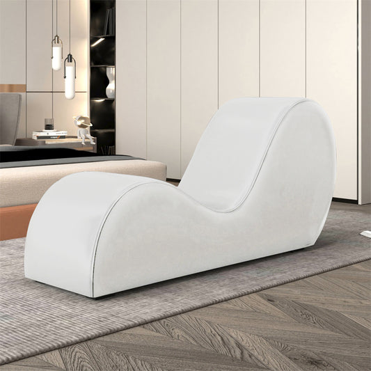 Pure White Longue Chair New Style S Shape Comfortable Sofa Meet with Body Shape Furniture