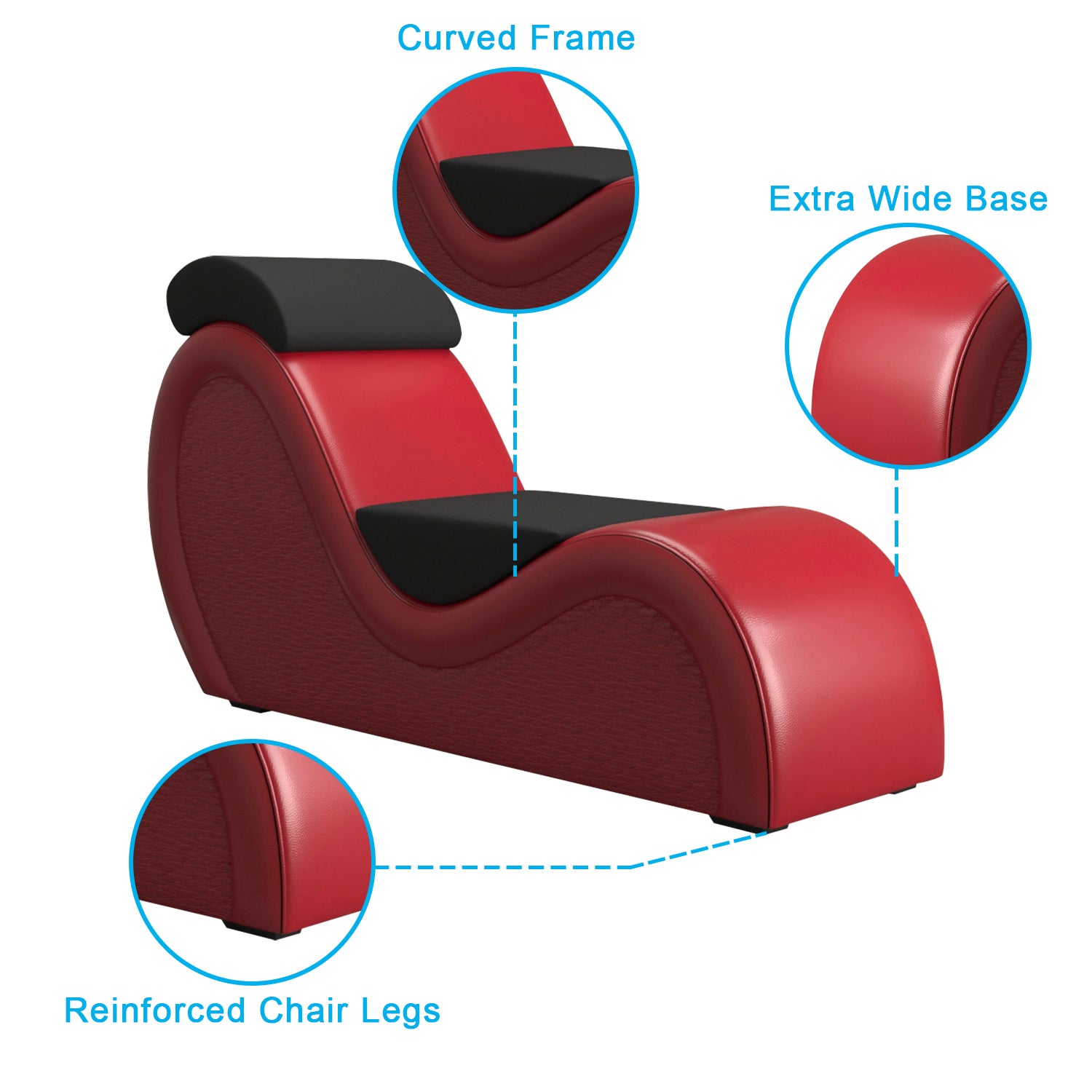 A125D Longue Chair with Headrest Waist Pillow Relax Sofa PU Leather S Design Popular Sofa Furniture