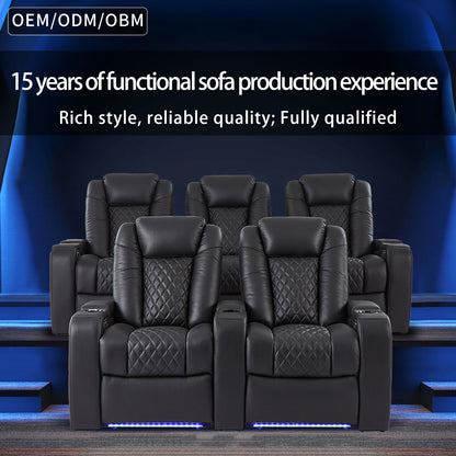 Functional Sofa In Rich Experience Production Home Cinema Sofa Recliner Chair Smart Furniture