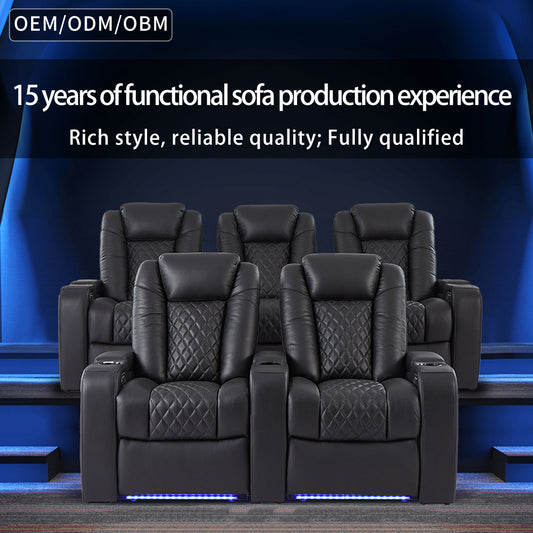 Functional Sofa In Rich Experience Production Home Cinema Sofa Recliner Chair Smart Furniture
