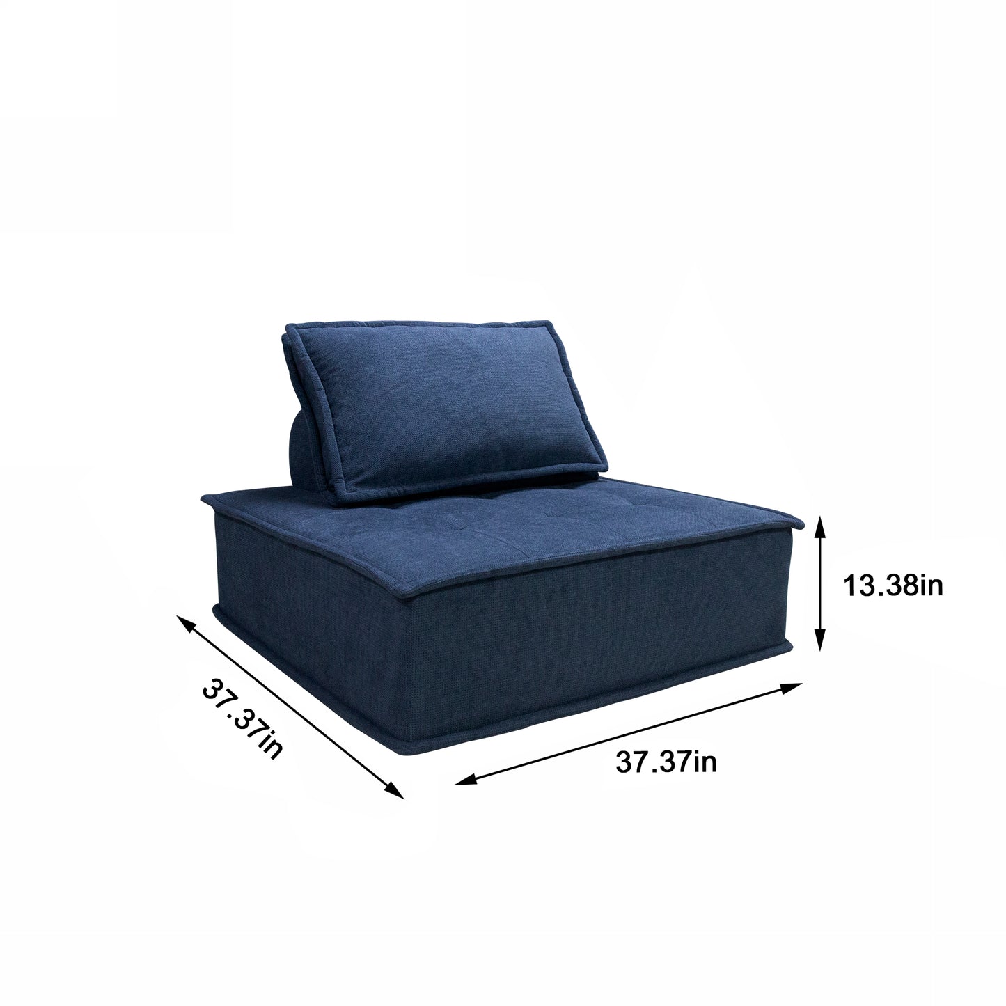 Modular Sofa Rich Navy Blue Diversity Combination Sofa Linen Fabric Eco-friendly Skin-friendly High-resilience Sponge for Comfortable Furniture