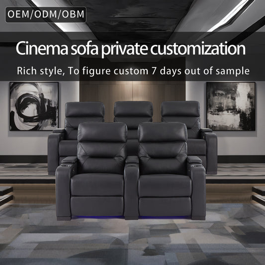 Luxury Theater Furniture Massage Sofa Home Theater Furniture Store Leather Recliner Theater Seat  Nursery Furniture