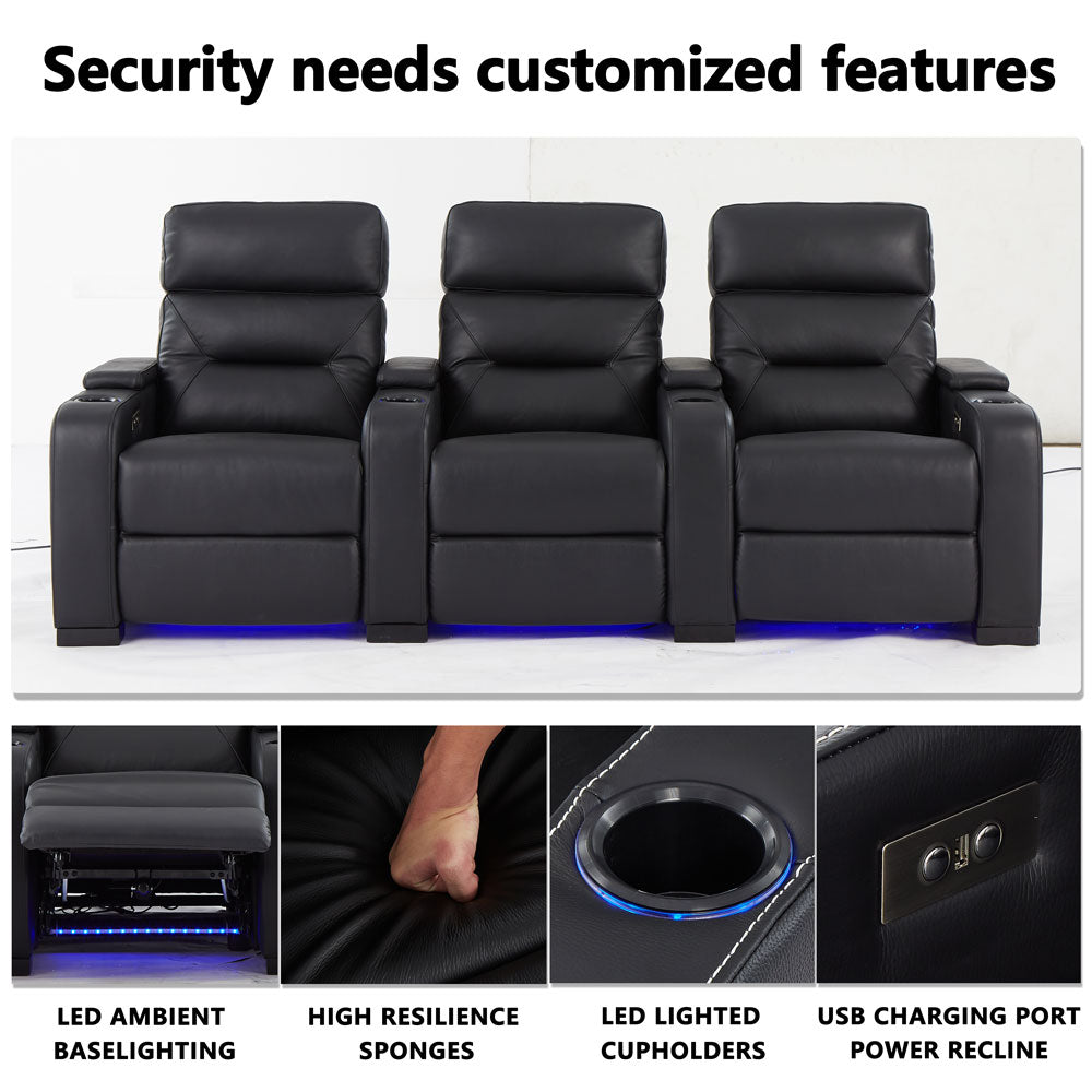 Luxury Theater Furniture Massage Sofa Home Theater Furniture Store Leather Recliner Theater Seat  Nursery Furniture
