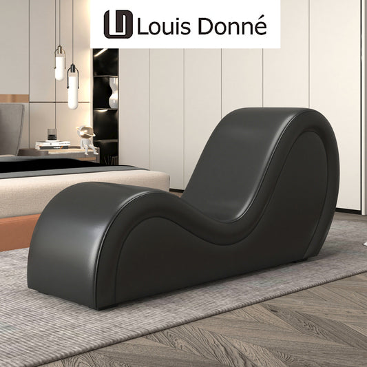 Luxurious Black Color S Longue Sofa Chair for Leisure Time Sofa Funiture